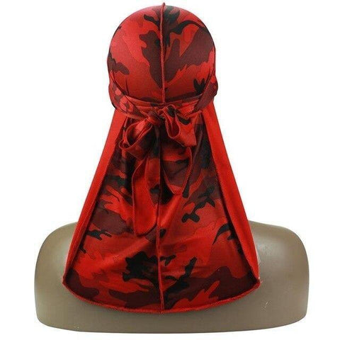 durag homme camouflage rouge